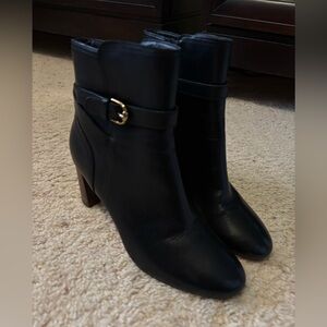 Cole Haan Elegant Black Heeled Boots